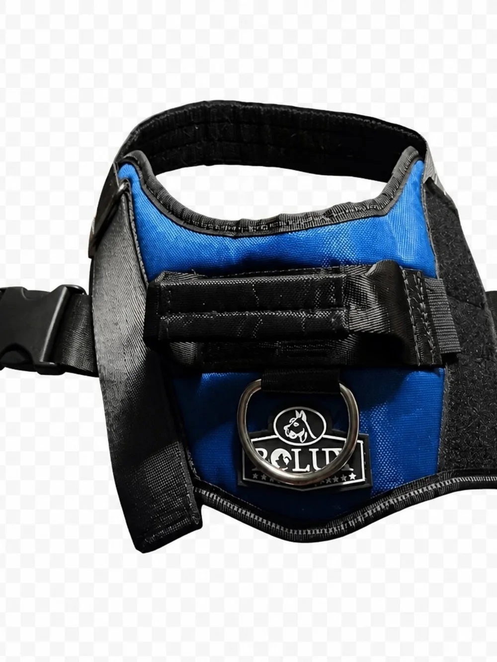 BCLUX Blue Dog Harness with Metal D-Ring